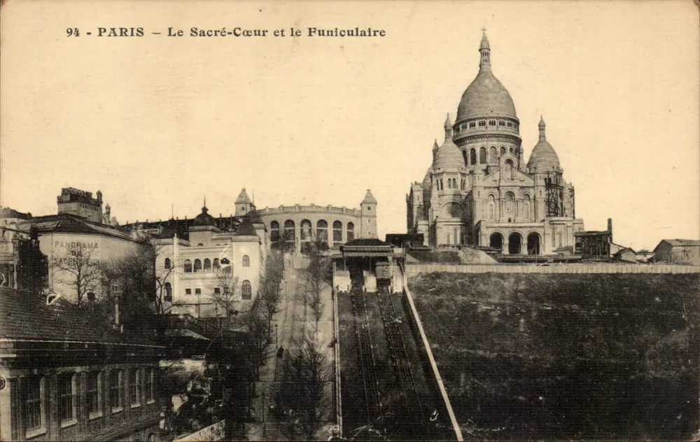 Paris - Der Sacré-Cœur und der Funicular — Panorama - n°94 - Vorderseite