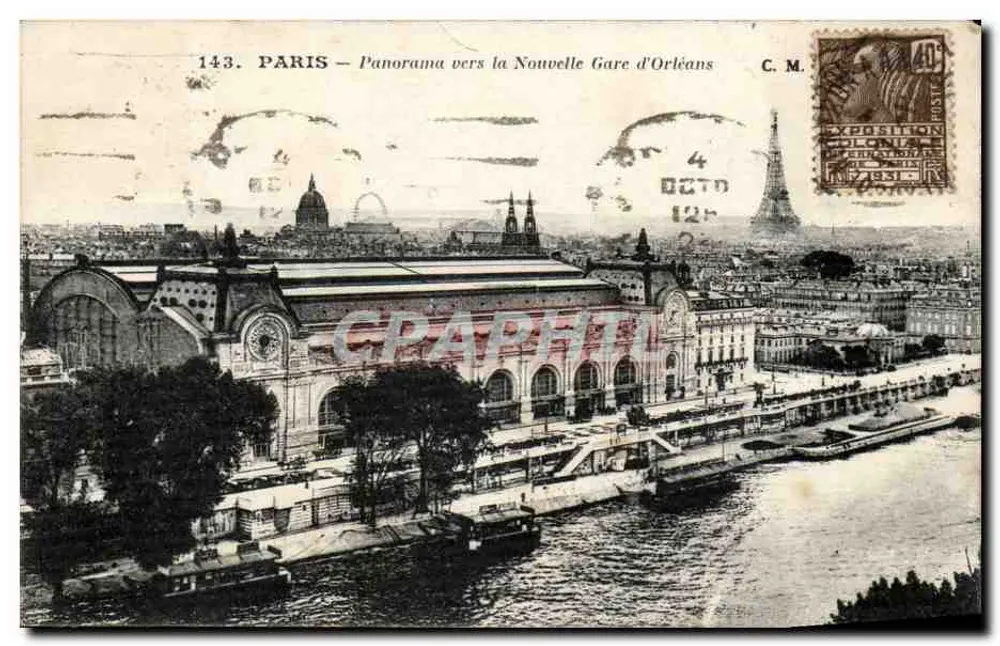 Paris — Panorama in Richtung Neue Gare d'Orléans — Künstlerische Ausgabe C. M. - Vorderseite