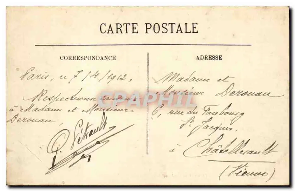 Paris — Notre-Dame e o Ponte — LL. n°128 - Verso