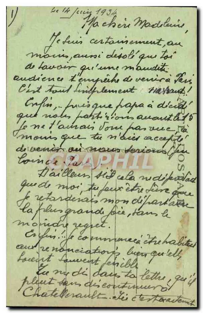 Paris — Die Heilige Kapelle und Das Palais de Justice — A. L. n° 123 - Rückseite