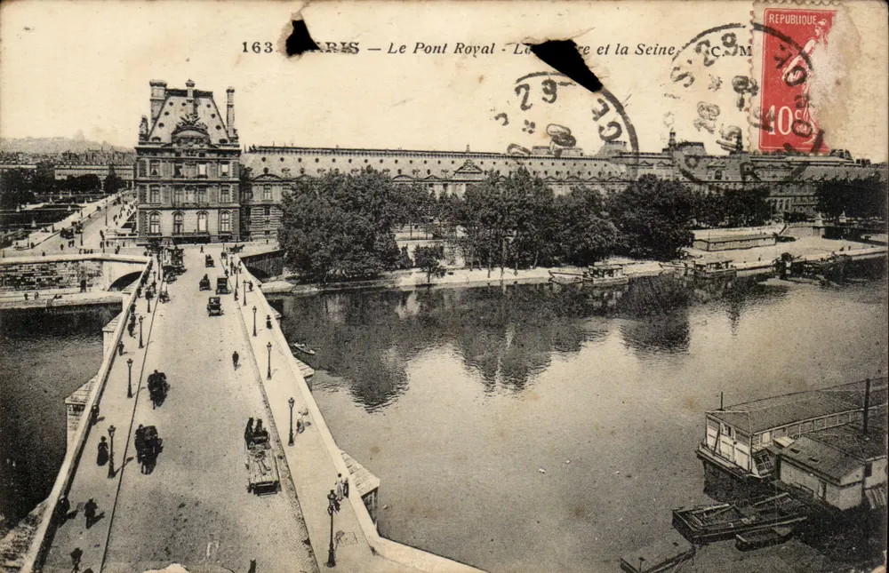 Paris — Le Pont Royal — La Conciergerie und die Seine — C.C.M. Nr. 163 - Vorderseite