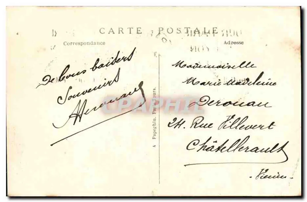 Paris — La Madeleine — A.P. n°161 - Verso