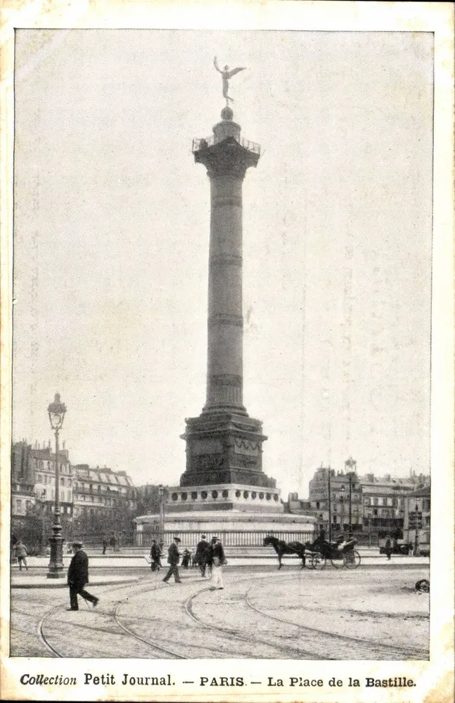 Bastille-Platz — Bastille-Säule — Sammlung Petit Journal - Vorderseite