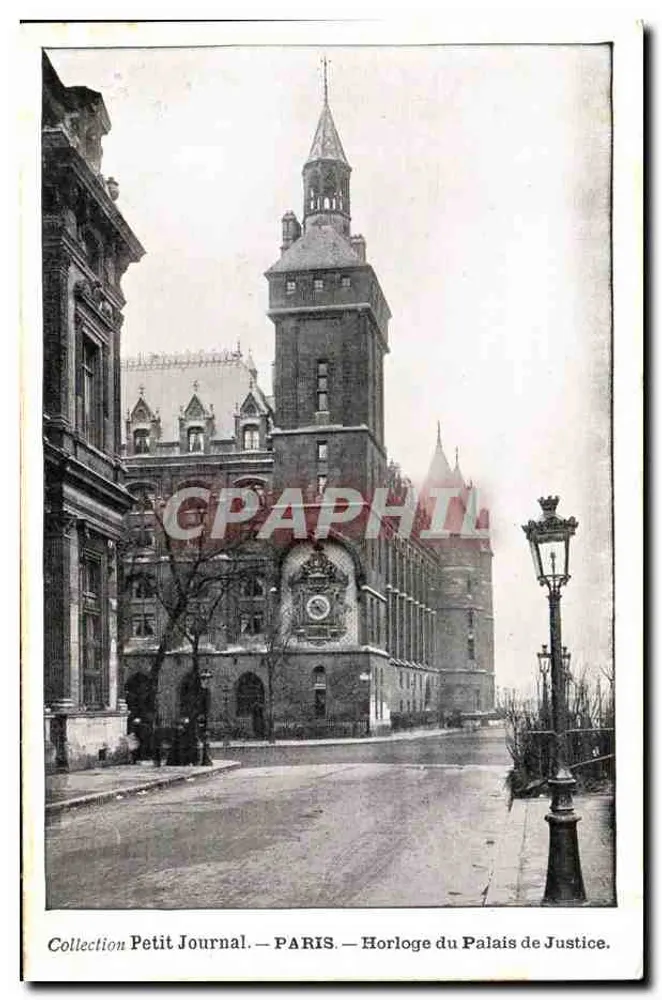Uhr des Palasts der Gerechtigkeit — Paris — Sammlung Petit Journal - Vorderseite