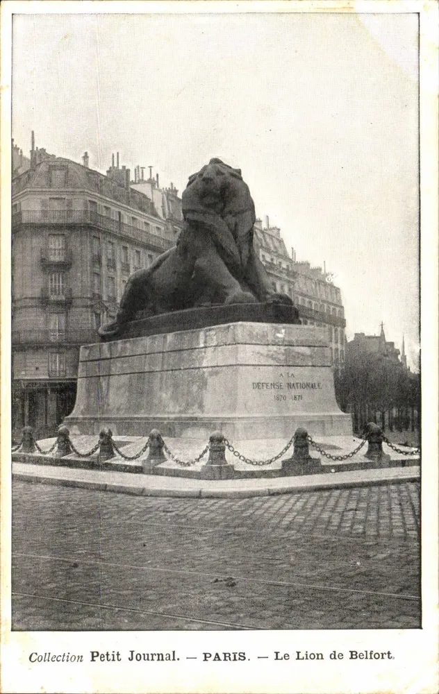O Leão de Belfort — Paris — Coleção Petit Journal - Frente