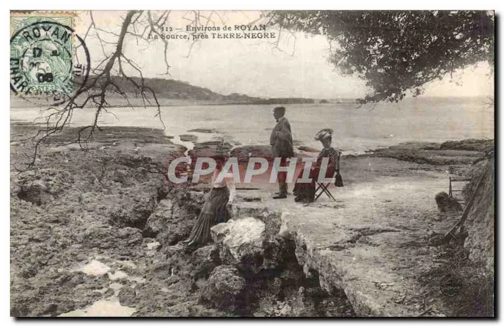 Ambiente de ROYAN — La Source, perto de TERRE-NEGRE — Editor não identificado, n° 212 - Frente