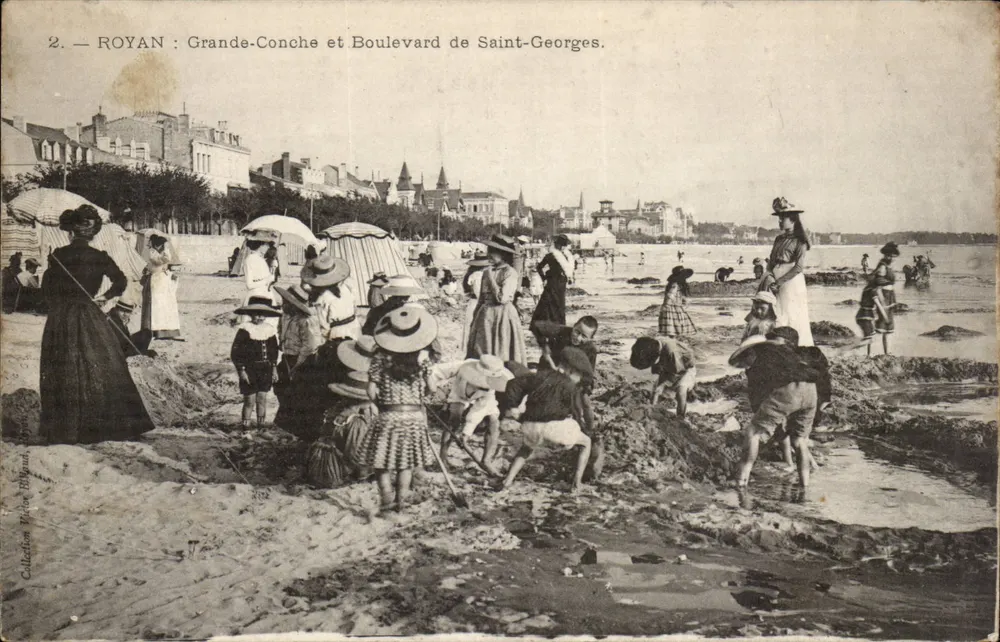 Royan: Grande-Conche e Boulevard de Saint-Georges — Coleção Wilton Rhymans - Frente