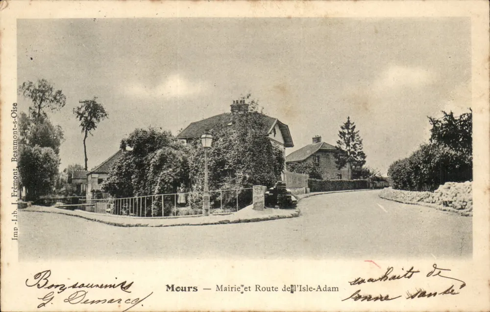 Mours — Rathaus und Route de l'Isle-Adam — Bonjourneuil, Frémont, Beaumont-s-Oise - Vorderseite