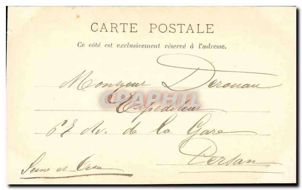 Tours — Basílica de São Martinho — Editor A. Dubled, n° 402 - Verso