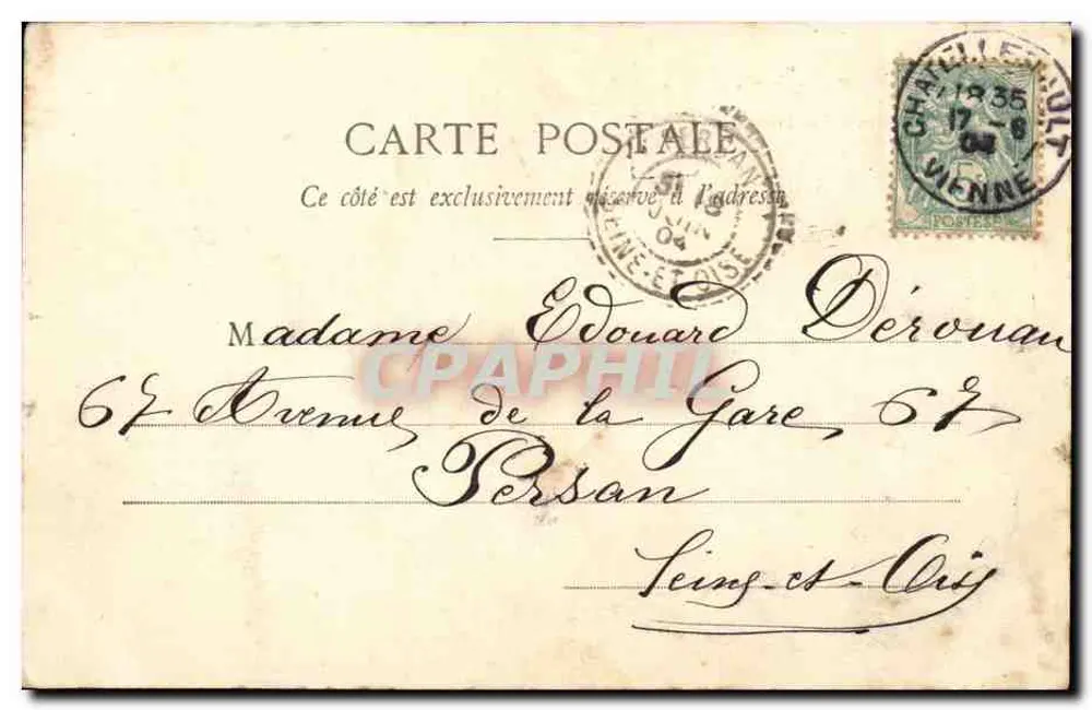 Les Zouay...ettes — Drei junge Frauen, die grüßen — Phototype A. Bergeot & Cie, Nancy - Rückseite