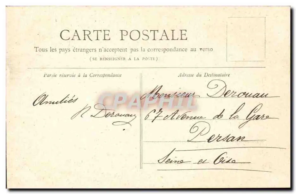 Paris — Kirche Saint-Augustin — Sammlung Petit Journal - Rückseite