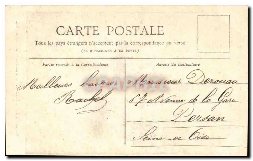 Les Invalides — Paris — Coleção Petit Journal - Verso
