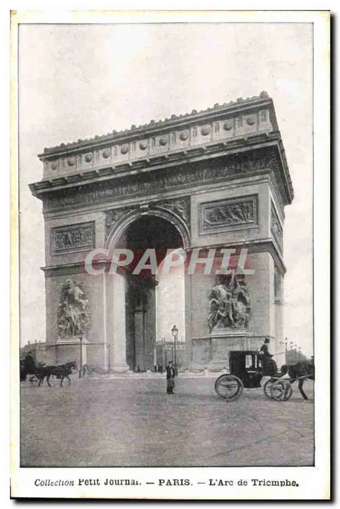 Paris — O Arco do Triunfo — Coleção Petit Journal - Frente