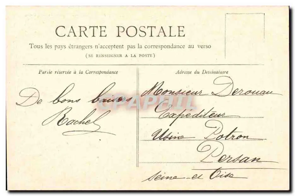 Paris — O Arco do Triunfo — Coleção Petit Journal - Verso
