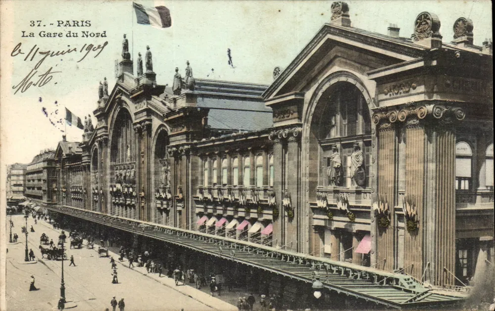 Paris — A Estação da Norte — editor desconhecido, n° 37 - Frente