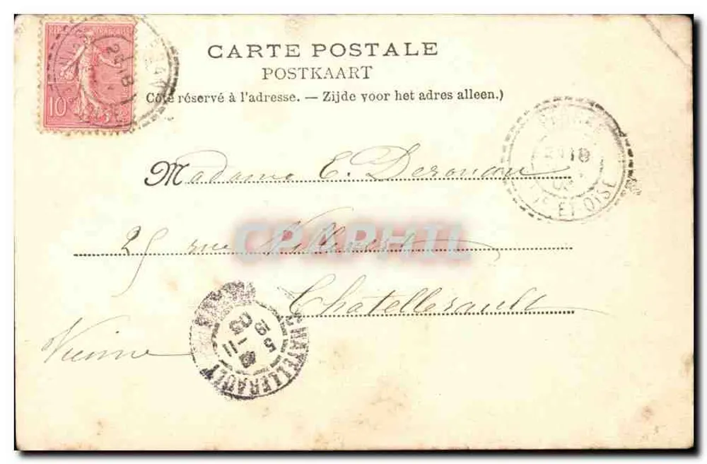 Place de la Constitution — Brüssel — A L'AIGLON, 110, rue du Marché-aux-Herbes - Rückseite
