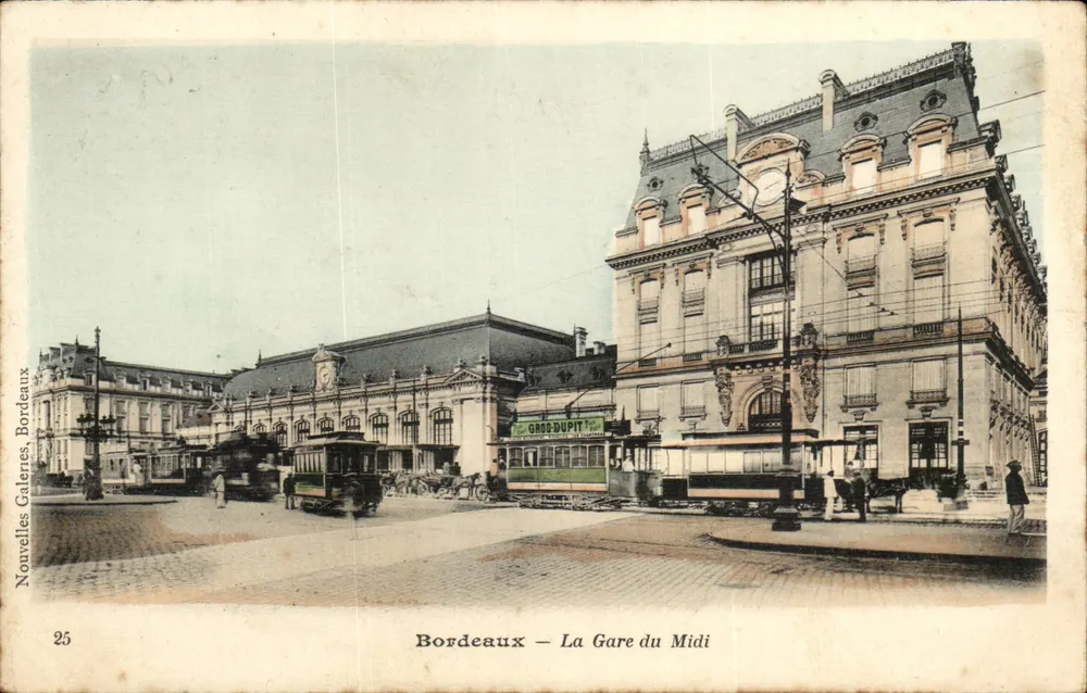 Bordeaux — Gara Południowa — Nowe Galerie, Bordeaux, nr 25 - Awers