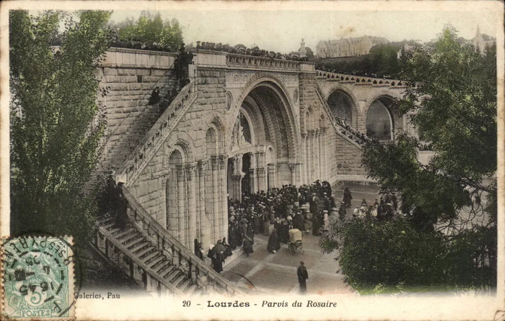 Lourdes - Pátio do Rosário — Galeries, Pau, n°20 - Frente
