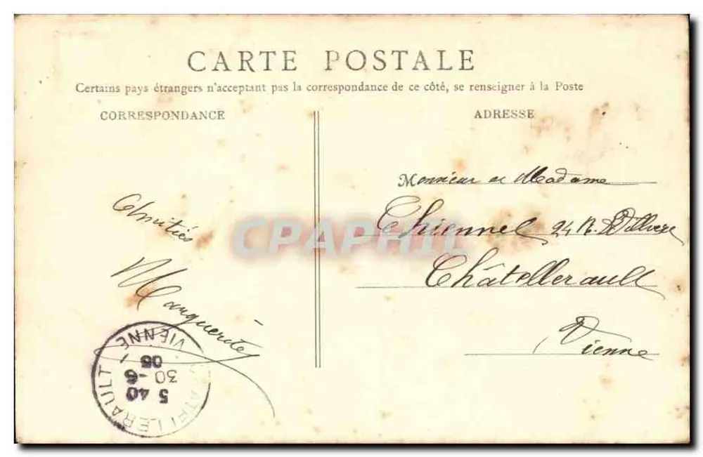 Blois — Castelo — Fachada de François Ier — B. F., Paris, n°8 - Verso