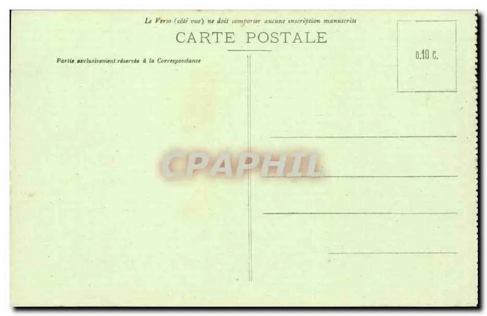 Albert (Somme) — Die Place d'Armes nach dem Bombardement (1916) — Verlag: Éd. de l'Armée de la Somme - Rückseite