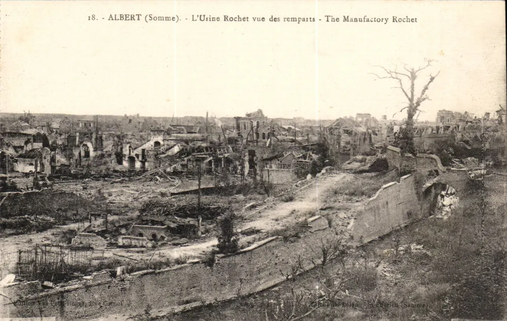 Albert (Somme) — Blick auf die Rochet-Fabrik von den Mauern — Edition des frères Lépine, n°18 - Vorderseite