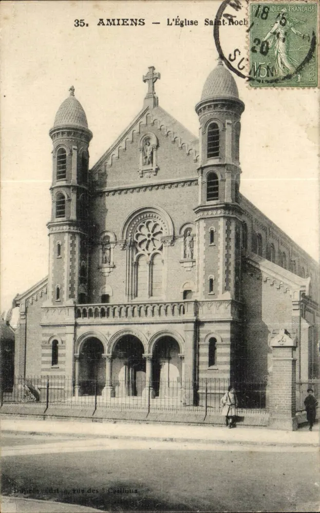 Amiens — A Igreja de São Noch — edição Duperre, n°35 - Frente