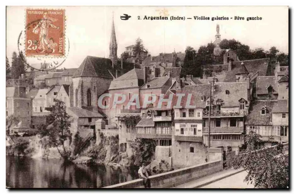 Argenten (Indre) — alte Galerien — linken Ufer - Vorderseite