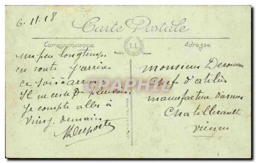 Arras — Colégio de Meninas — Colégio Fernand Bénoit — Ampliação Imprecisa - Verso
