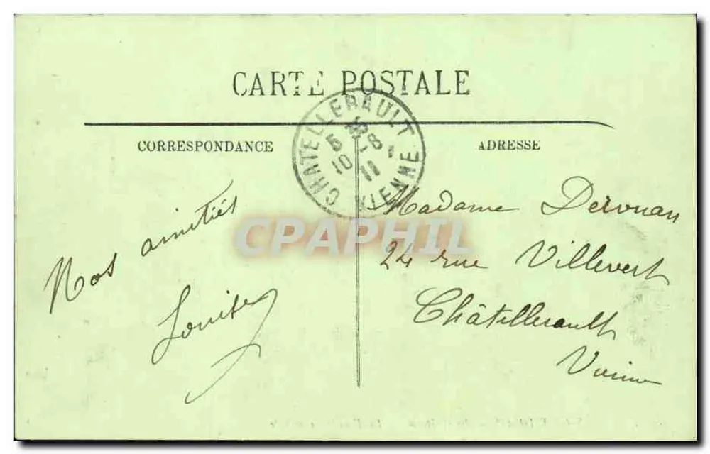 Azay-le-Rideau — O Castelo — A Fachada Principal — LL. - Verso