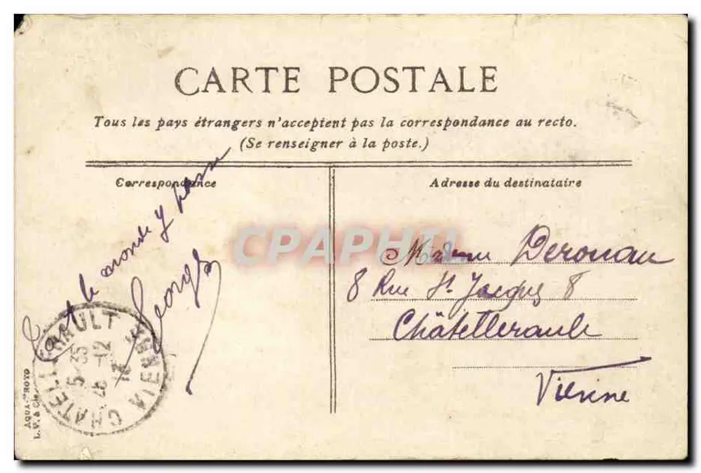 Avignon — Vista geral — Editor desconhecido, n° 15 - Verso