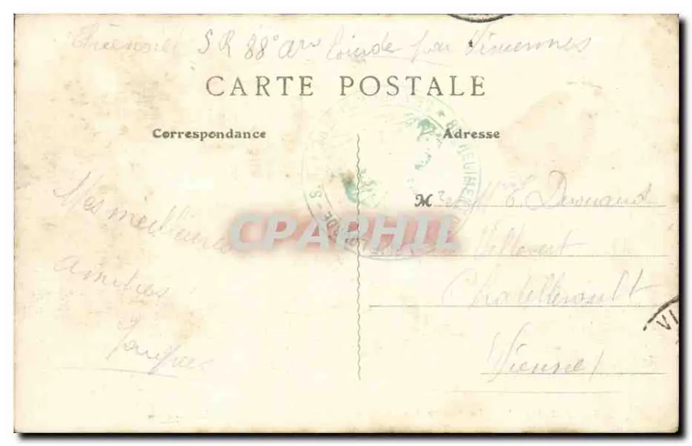Alfortville - Das Rathaus — B.F., Paris — Nr. 8 - Rückseite