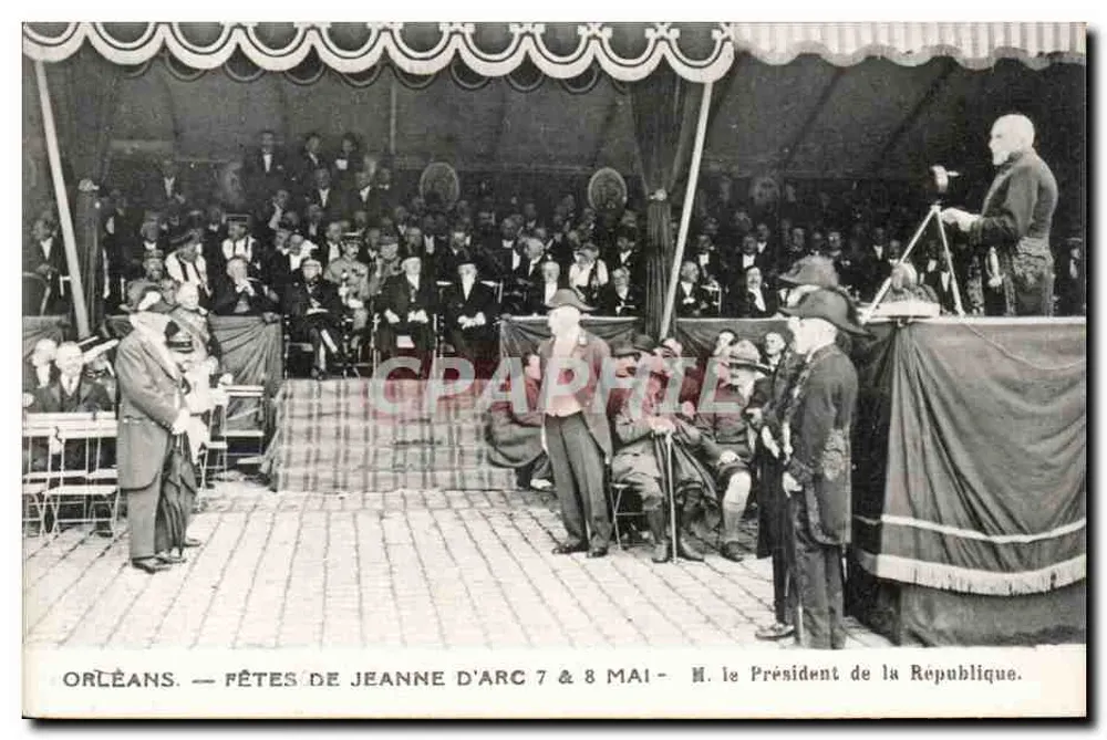 Orléans — Feste zu Ehren von Jeanne d'Arc 7. & 8. Mai — Herr der Präsident der Republik - Vorderseite