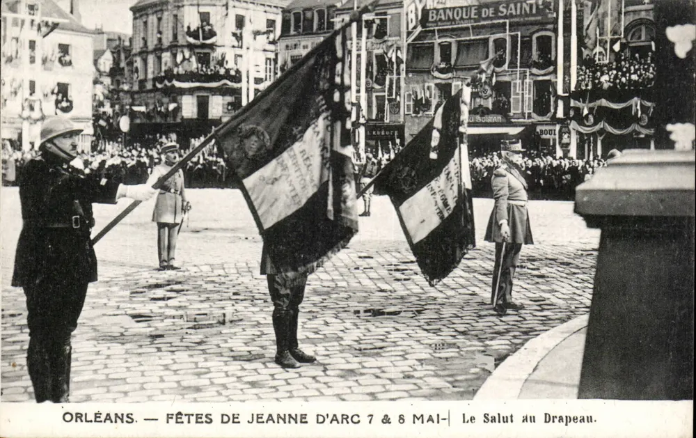 Orléans — Feste zu Ehren von Jeanne d'Arc am 7. & 8. Mai — Der Gruß zum Fahnen - Vorderseite