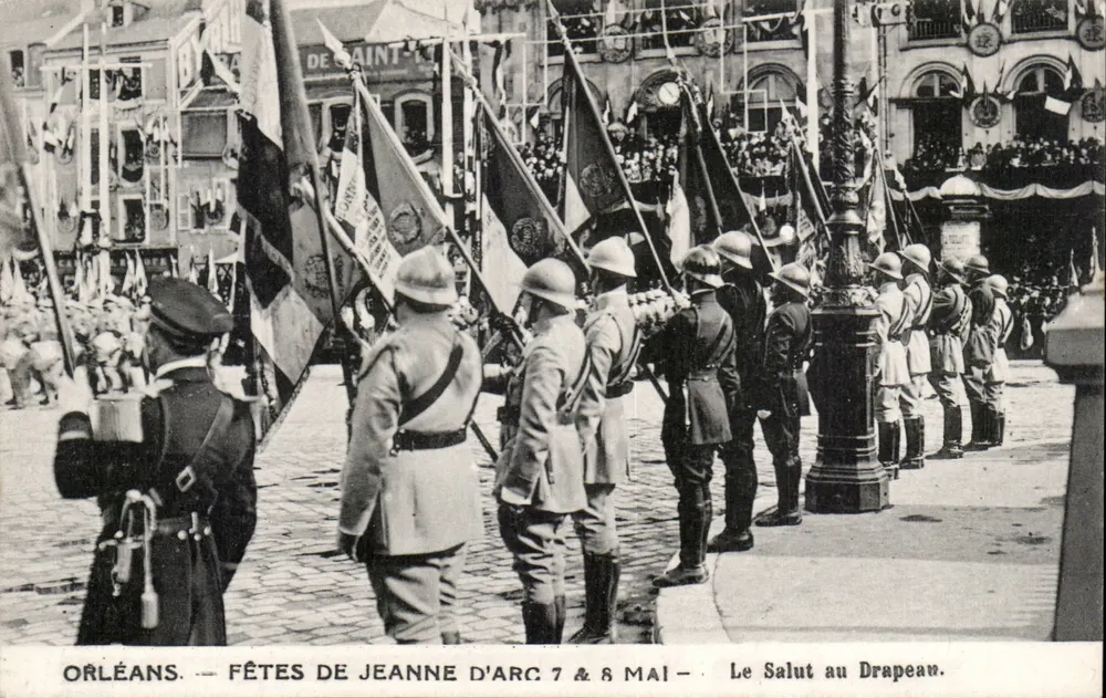 Orléans — Feste zu Ehren von Jeanne d'Arc 7. & 8. Mai — Der Gruß zum Flagge. - Vorderseite