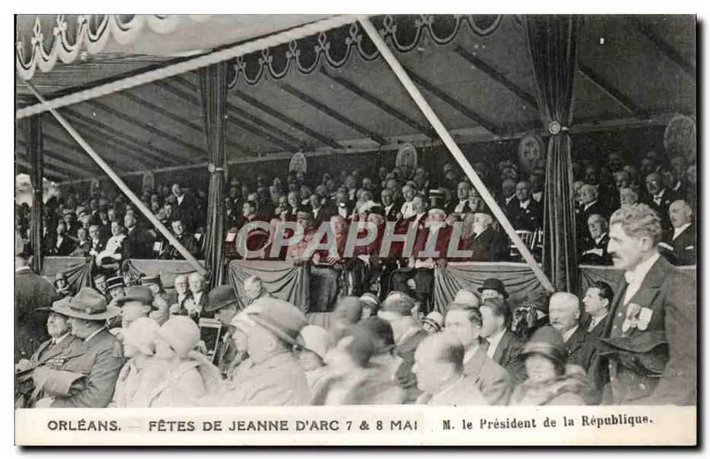 Orléans — Feste der Jeanne d'Arc 7. & 8. Mai — Herr der Präsident der Republik - Vorderseite