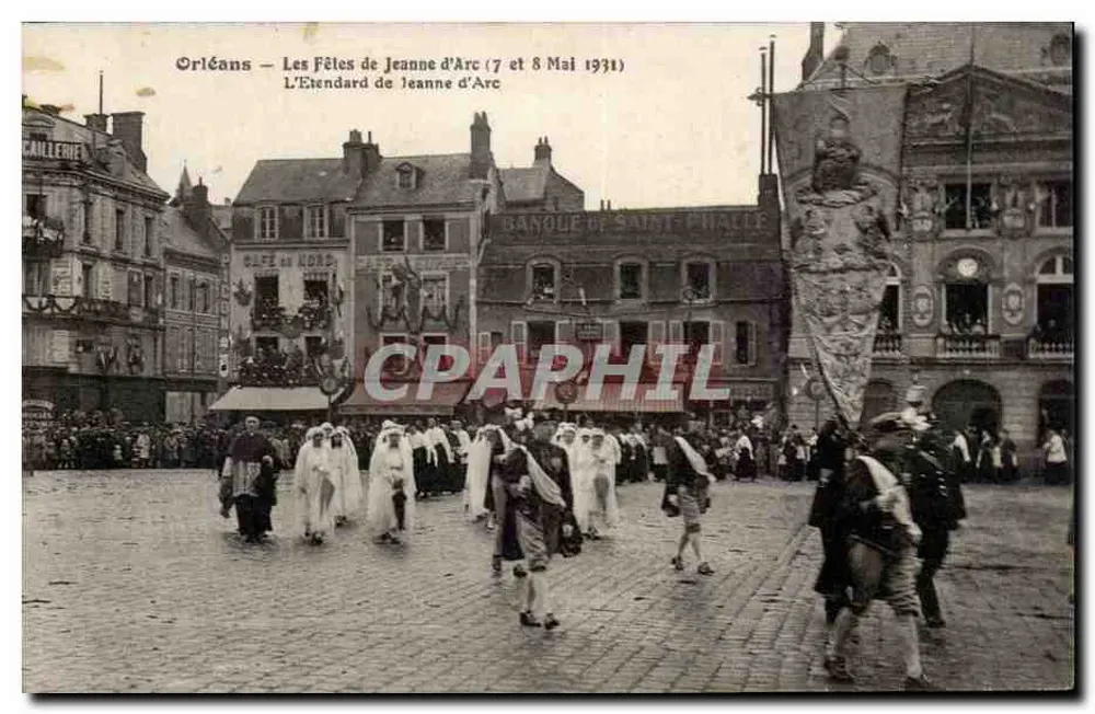 Orléans — Die Feierlichkeiten der Jeanne d'Arc (7. und 8. Mai 1931) — Das Banner der Jeanne d'Arc - Vorderseite