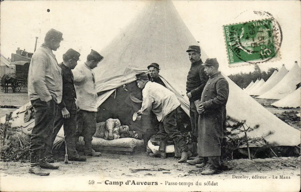 Campo de Auvours — Lazer do soldado — Dezeley, editor — Le Mans - Frente