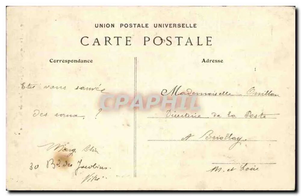 Kleidung, die Anne von Bretagne trug — Sammlung Villard, Quimper — 1946 - Rückseite