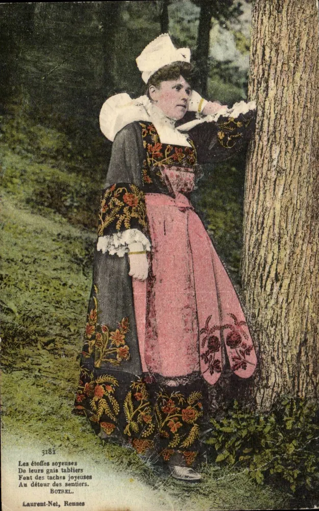 Mulher em traje bretão — Rennes — Laurent-Nei, n°3181 - Frente