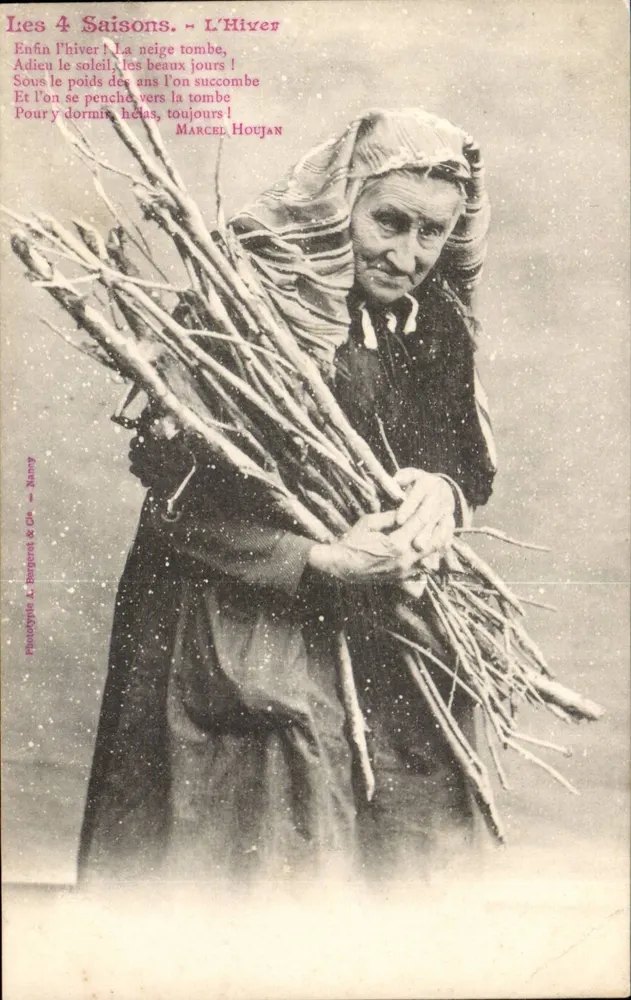 Die vier Jahreszeiten. - Winter — Marcel Houjan — Phototypie L. Buisson & Cie, Nancy - Vorderseite