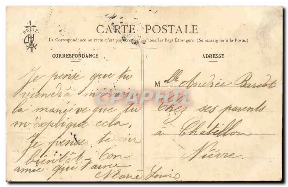 Die Châtonsons, Borel — Blaue Blume — Verlag Breiz (Nummer nicht sichtbar) - Rückseite