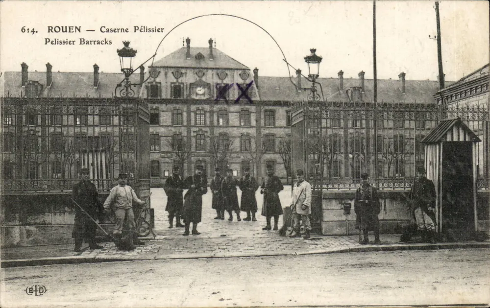 Rouen — Caserne Pélissier — Editor B.P.D. n°614 - Frente