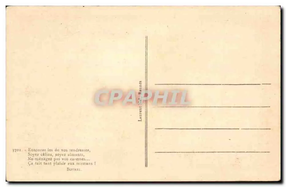 Família em traje tradicional — Rennes — Laurent de Rennes, n° 3701 - Verso