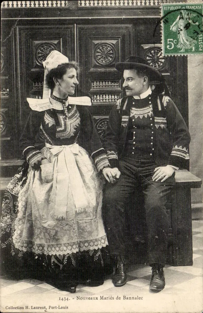 Neuvermählte von Bannalec — Sammlung H. Laurent, Port-Louis — Nr. 1434 - Vorderseite