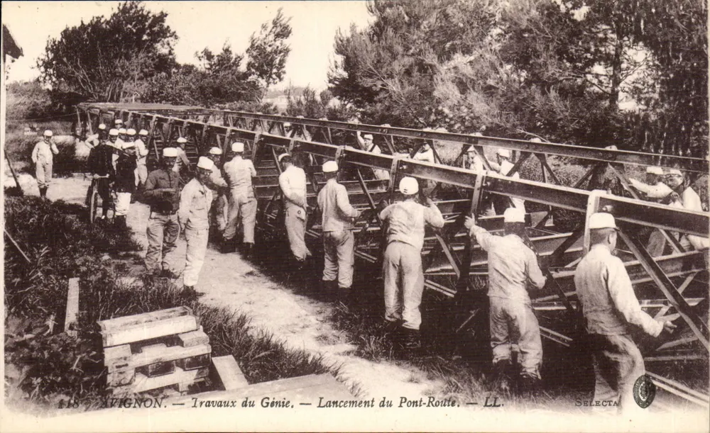 Avignon — Ingenieurwerke — Start des Straßenbrückens — LL. — SELECTA - Vorderseite