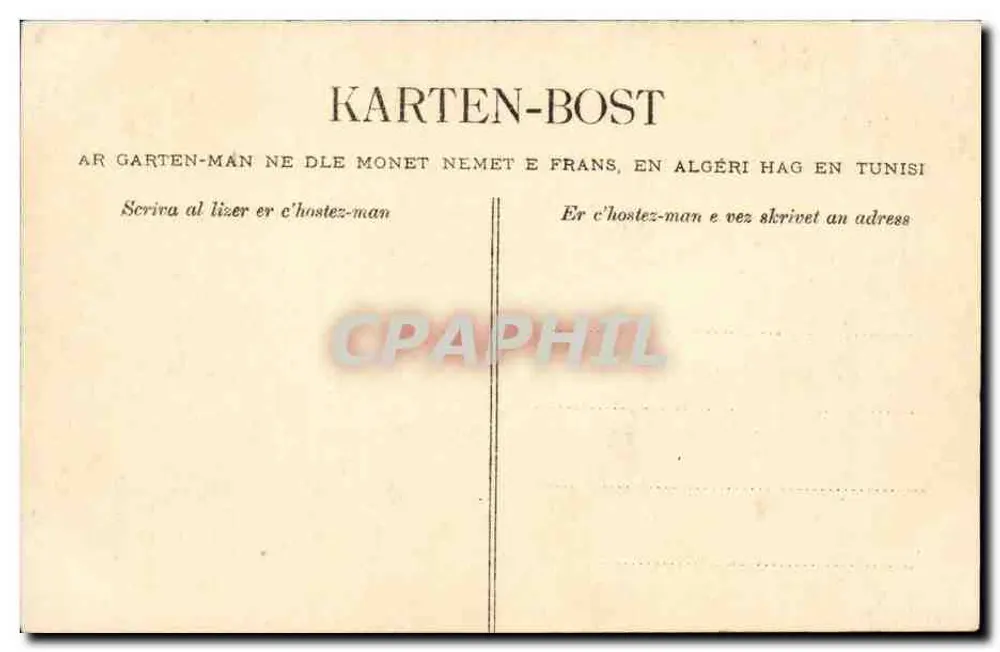 Großmutter (Innenraum-Szene) — häusliche Szene — Verlag Léon Dumas, Nr. 1288 - Rückseite