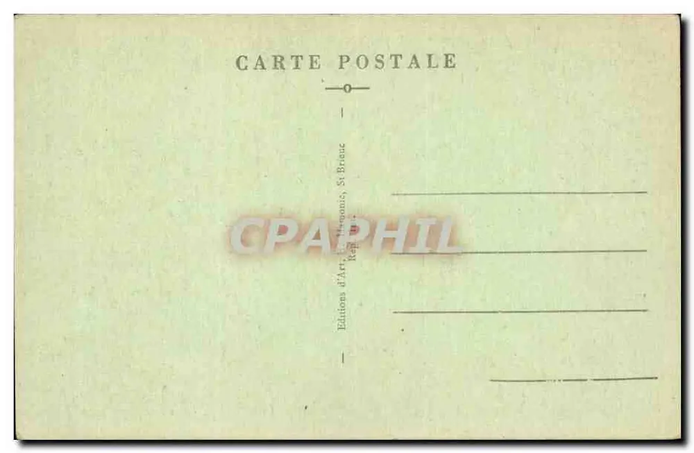 Autour des Lits Clos - Ah ! m'pauv'sée, j'ai vraiment trop dansé hier — Coll. E. Harmonie, St-Brieuc - Verso