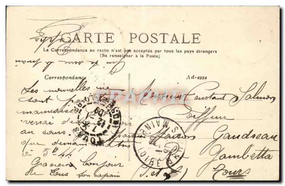 Escola de Saumur - O Classificação de Fim de Ano — Fr. Voelcker, editor, Saumur, depósito n°25 - Verso