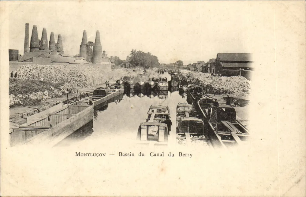 Montluçon — Becken des Berry-Kanals — unbekannter Verlag - Vorderseite