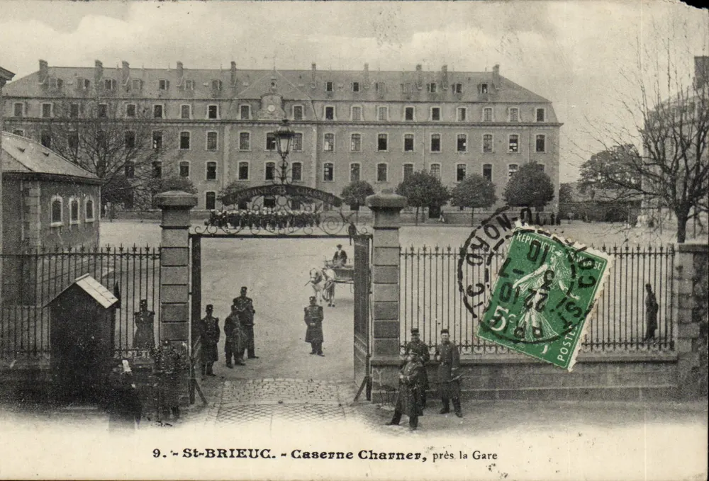 St-Brieuc - Caserne Charner, perto da Estação — editor Breiz (nº9) - Frente